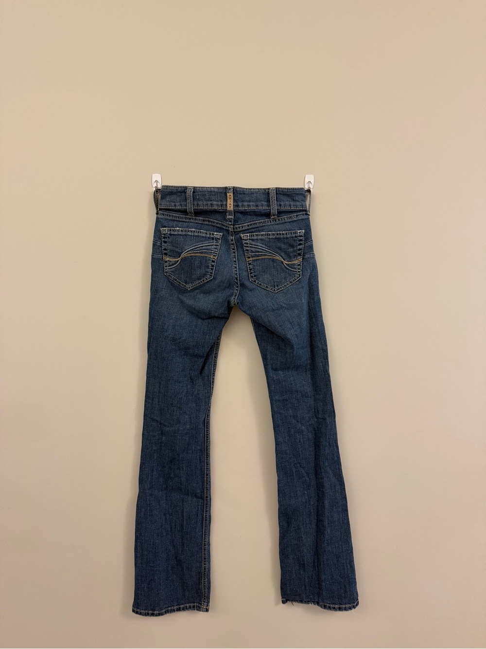 Ariat Women's Medium Blue Skinny Jeans with Contrast Stitching - Picture 3 of 3